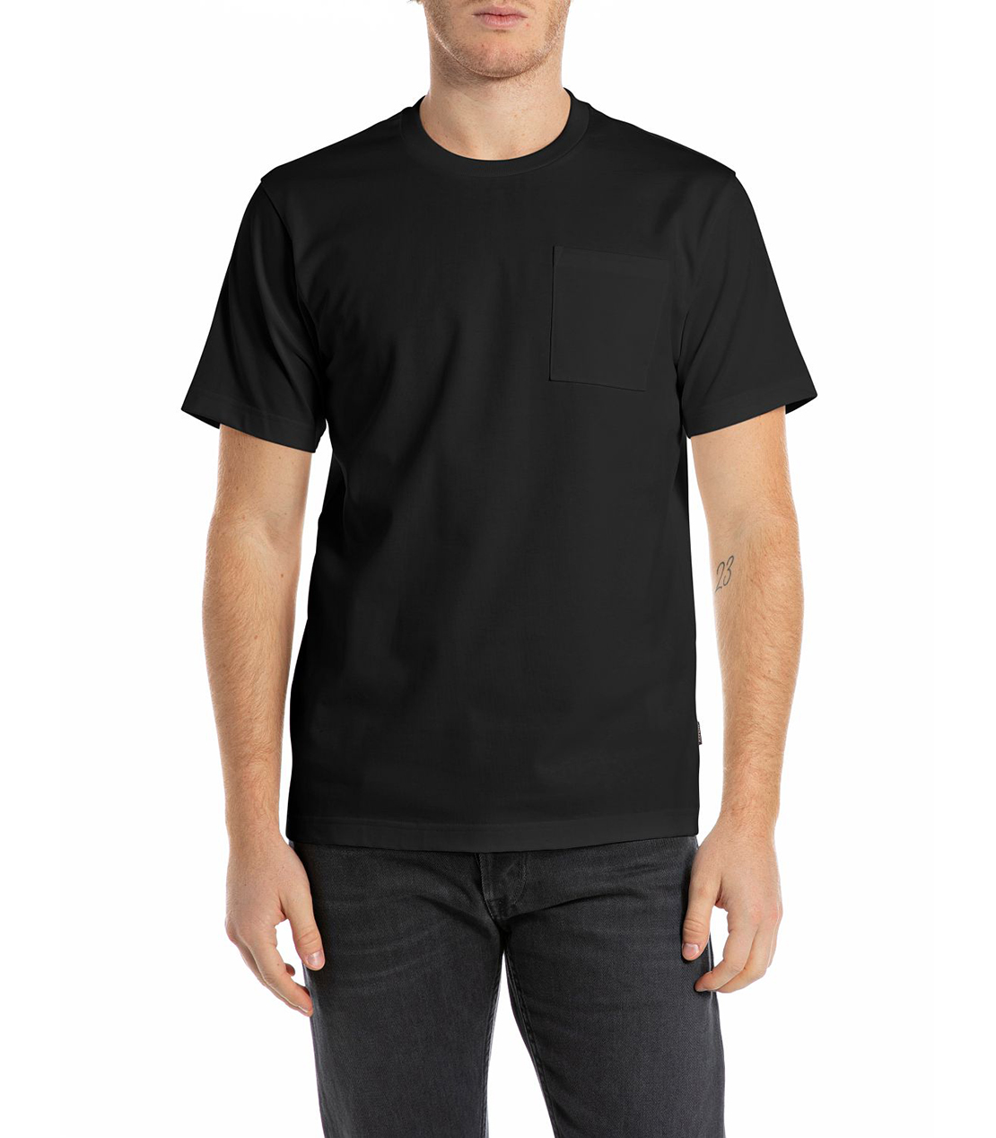 レギュラーフィット ヘビーコットンジャージーポケTシャツ